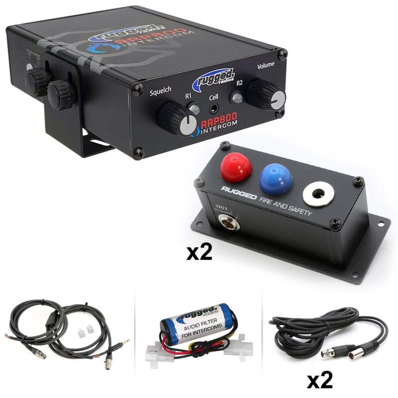 Rugged Radios Fire and Safety 2-Person Dual Radio Intercom Kit 800-2P 800-2P Photo - Primary
