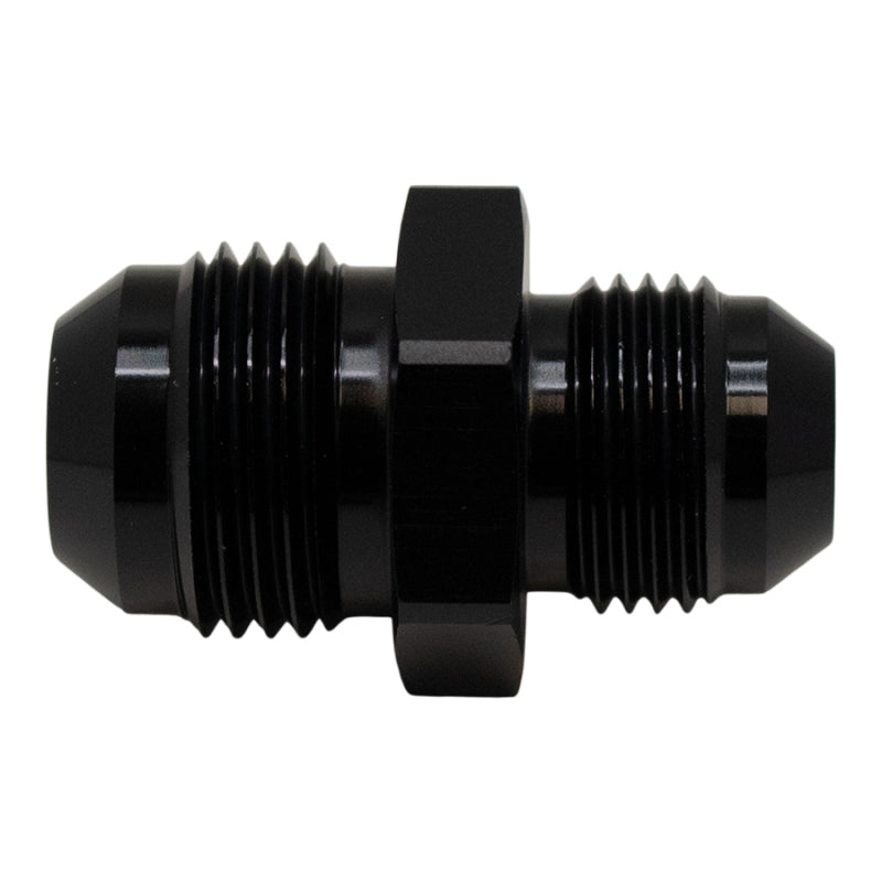 DeatschWerks 10AN Male Flare to 8AN Male Flare Reducer Straight - Anodized Matte Black 6-02-0206-B 6-02-0206-B Photo - Primary