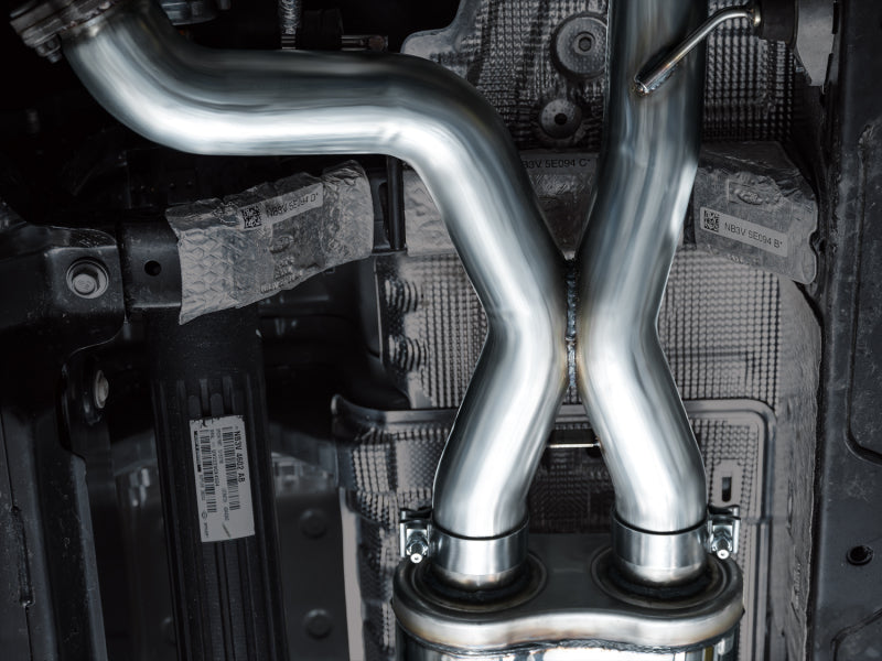 AWE Tuning 22-24 Ford Bronco Raptor 4WD Dual BashGuards Cat-Back SwitchPath Exhaust (No Tips) 3025-31327 3025-31327 Photo - Mounted
