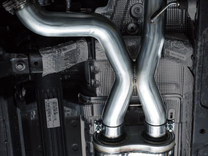 AWE Tuning 22-24 Ford Bronco Raptor 4WD Dual BashGuards Cat-Back SwitchPath Exhaust (No Tips) 3025-31327 3025-31327 Photo - Mounted