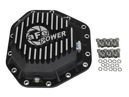 aFe Rear Differential Cover Black w/ Machined Fins, Pro Series for Ford 46-70352 Photo - Unmounted