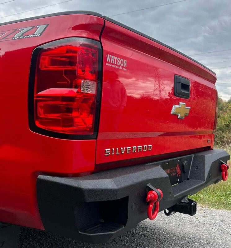 Fishbone Offroad 14-18 Chevy Silverado 1500 Rockfish Rear Bumper FB22451 FB22451 Photo - lifestyle view