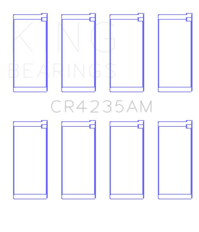King Engine Bearings King Hyundai 2.0L G4GC (Size STD) Rod Bearing Set CR4235AM CR4235AM Photo - Primary