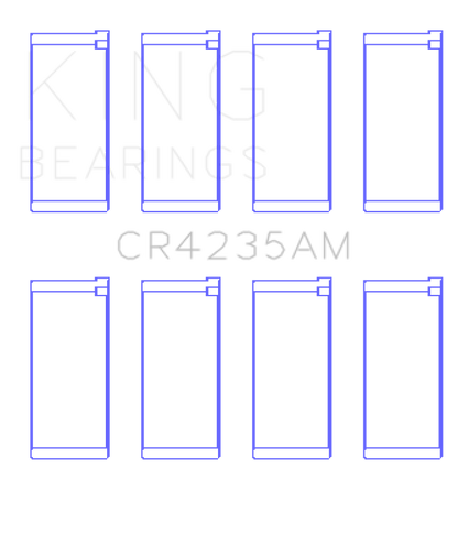 King Engine Bearings King Hyundai 2.0L G4GC (Size STD) Rod Bearing Set CR4235AM CR4235AM Photo - Primary