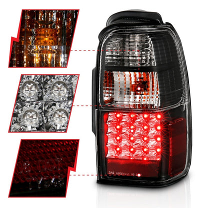 Anzo 2001-2002 Toyota 4 Runner LED Tail lights Black 311099 Photo - Unmounted