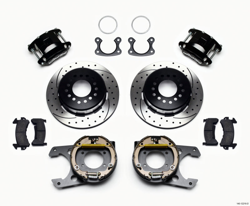 Wilwood D154 P/S Park Brake Kit Drilled Small Ford 2.66in Offset 140-12210-D 140-12210-D Photo - Primary