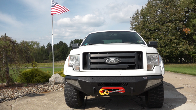 Fishbone Offroad 09-14 Ford F150 Front Bumper - Black FB22347 FB22347 Photo - lifestyle view