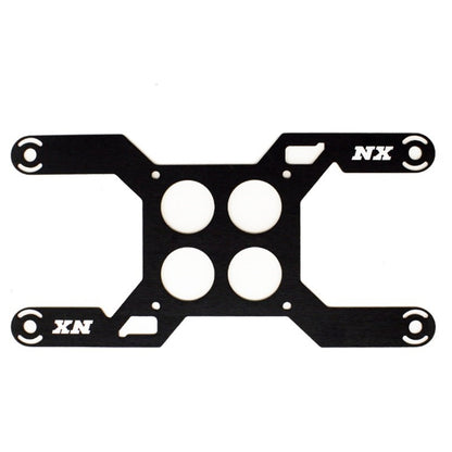 Nitrous Express Carb Plate Solenoid Bracket for Dominator (4 Solenoid) 15729D 15729D Photo - Primary