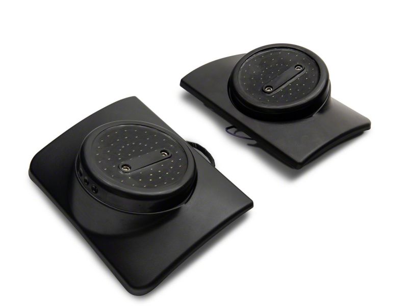 Raxiom 07-18 Jeep Wrangler JK Axial Series Halo LED Tail Lights- Blk Housing (Clear Lens) J164240 J164240 Photo - Close Up