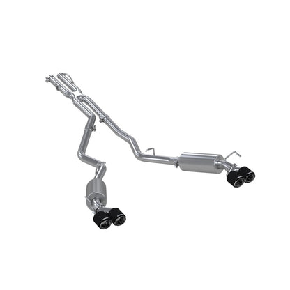 MBRP 20-21 Ford Explorer ST 3.0L Ecoboost SS 2.5in Dual Rear Exit w/ Carbon Fiber Quad Tips - T304 S52053CF S52053CF Photo - Primary