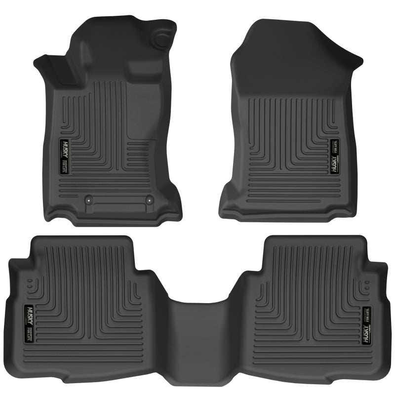 Husky Liners 2020 Subaru Legacy/Outback WeatherBeater Black Front & 2nd Seat Floor Liners 95541 95541 Photo - Primary