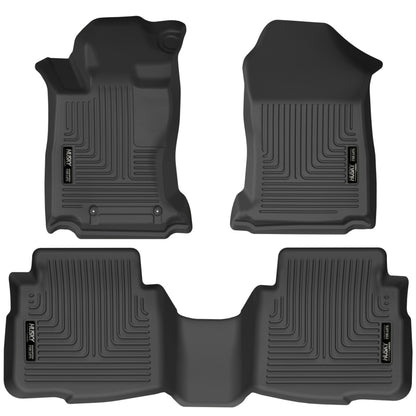 Husky Liners 2020 Subaru Legacy/Outback WeatherBeater Black Front & 2nd Seat Floor Liners 95541 95541 Photo - Primary