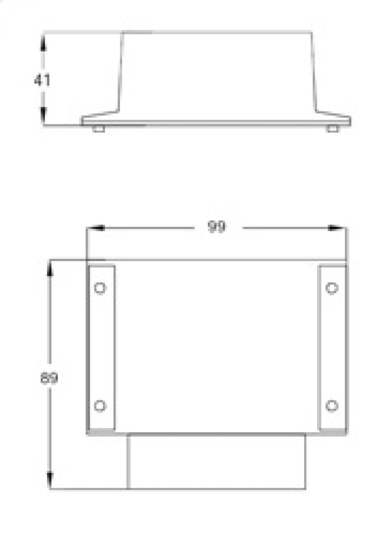 Hella Marine Application 2 Group Light Dimmer 12/24V - 8572 Dimmer 998572001 998572001 Technical Drawing