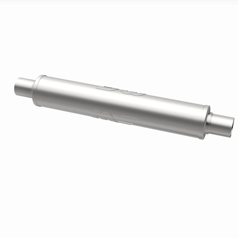 MagnaFlow 4" Round Center/Center Straight Through Performance Muffler 10435 360 Degree Image Set