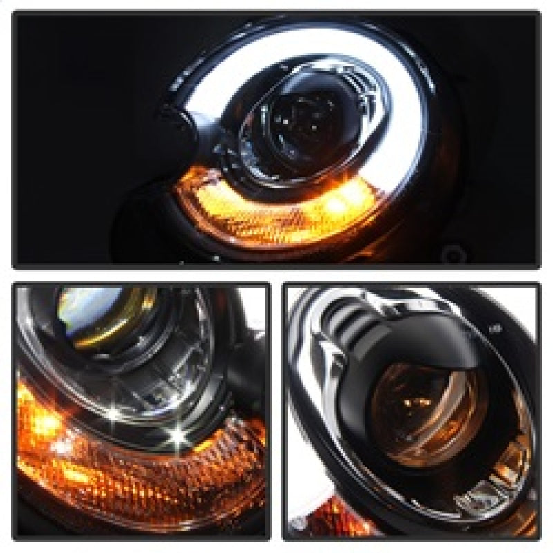 Spyder Mini Cooper 2010-2012 Projector Headlights Xenon/HID Model- DRL Blk PRO-YD-MC07-HID-DRL-BK 5080615 5080615 Photo - Unmounted