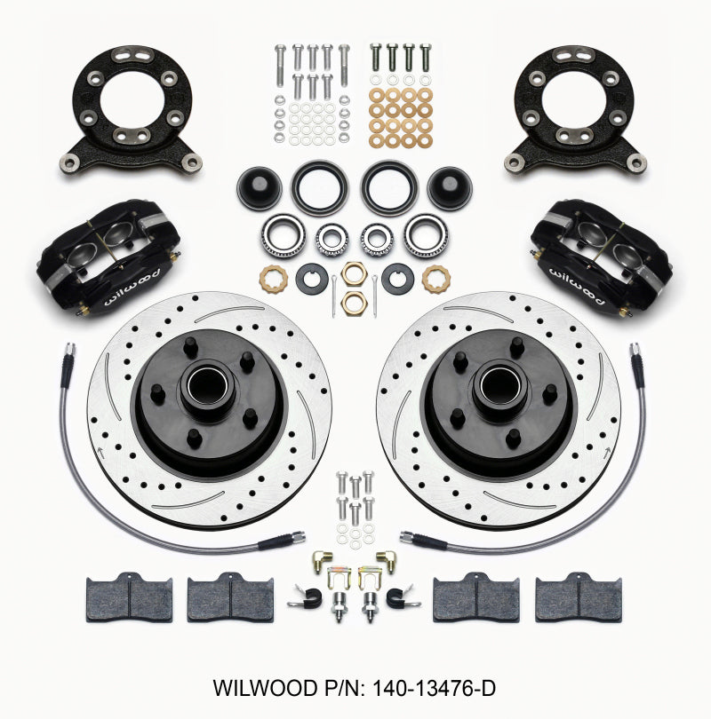 Wilwood FDL-M Front Kit,11.30" 1 PC Rotor&Hub-Drill, 1965-1969 Mustang Disc 140-13476-D Photo - Primary