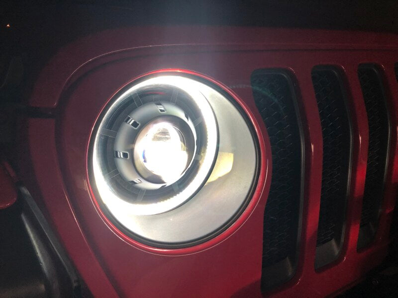 ORACLE Lighting Oracle Oculus Bi-LED Projector Headlights for Jeep JL/Gladiator JT - Matte Black - 5500K 5839-504 5839-504 Photo - lifestyle view