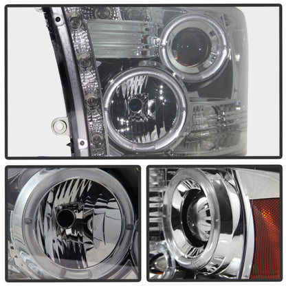 Spyder Dodge Ram 1500 09-14 10-14 Projector Headlights Halogen- LED Halo LED- Smke PRO-YD-DR09-HL-SM 5010056 5010056 User 1