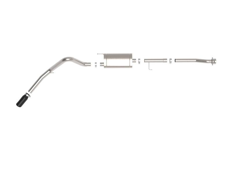 aFe Apollo GT 3in 409 SS Cat-Back Exhaust 2021 Ford F-150 V6 2.7L/3.5L (tt)/V8 5.0L w/ Black Tips 49-43125-B 49-43125-B Photo - Unmounted
