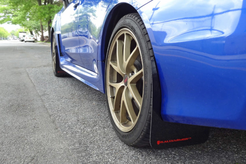 Rally Armor 2015+ Subaru WRX & STI Sedan Mud Flap Silver Logo MF32-UR-BLK/SIL User 3