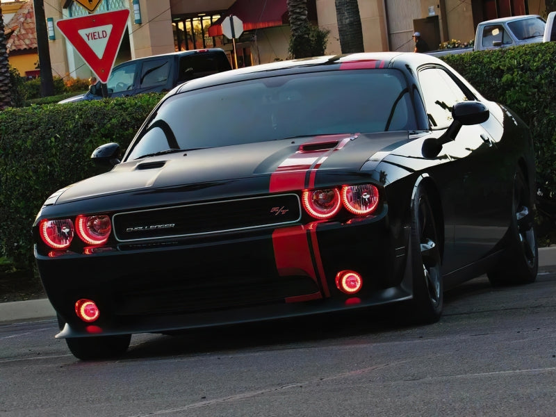 ORACLE Lighting Oracle 08-14 Dodge Challenger Dynamic Surface Mount Headlight/Fog Light Halo Kit COMBO - ColorSHIFT 1458-332 1458-332 Photo - lifestyle view