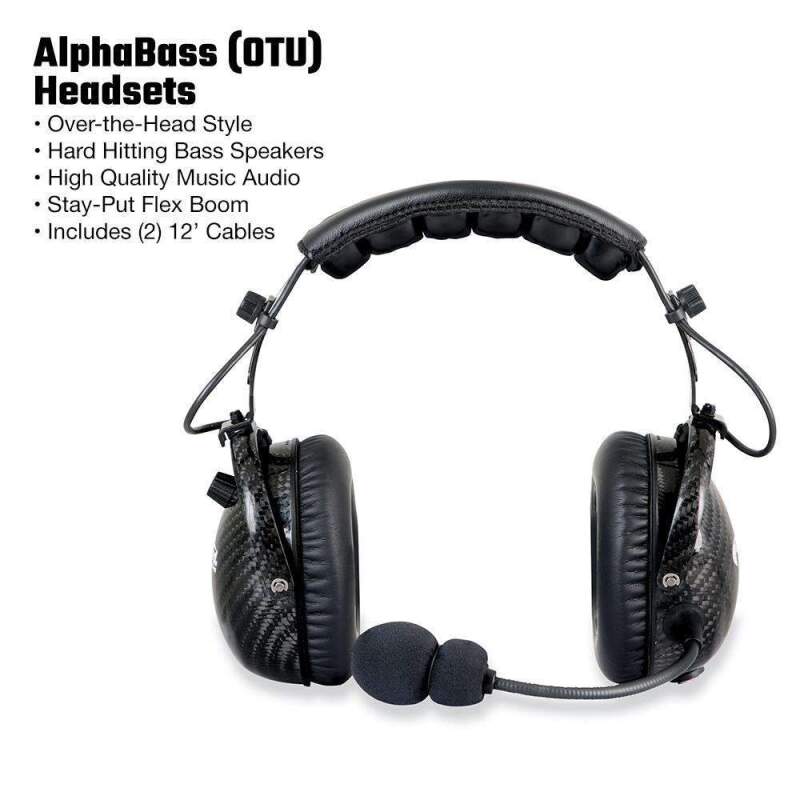 Rugged Radios Single Seat Kit with Digital Radio AlphaBass Headset SS-M1-H28 SS-M1-H28 Photo - Primary