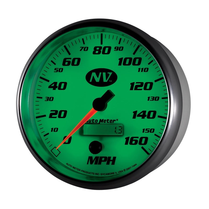 AutoMeter Gauge Speedometer 5in. 160MPH Elec. Programmable NV 7489 7489 User 4
