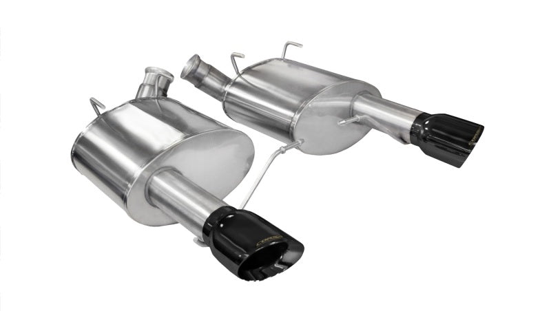 Corsa Performance 11-14 Ford Mustang GT/Boss 302 5.0L V8 Black Xtreme Axle-Back Exhaust 14317BLK Photo - Primary