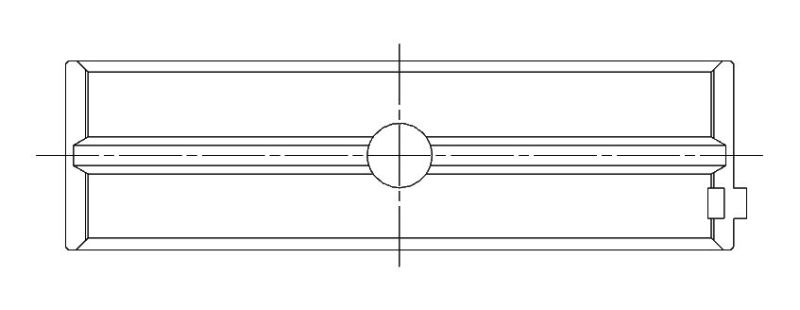 ACL Chevrolet V8 400 Race Series Standard Size Main Bearing Set 5M1038H-STD 5M1038H-STD Technical Drawing