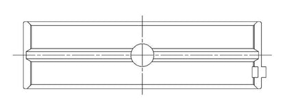 ACL Chevrolet V8 400 Race Series Standard Size Main Bearing Set 5M1038H-STD 5M1038H-STD Technical Drawing