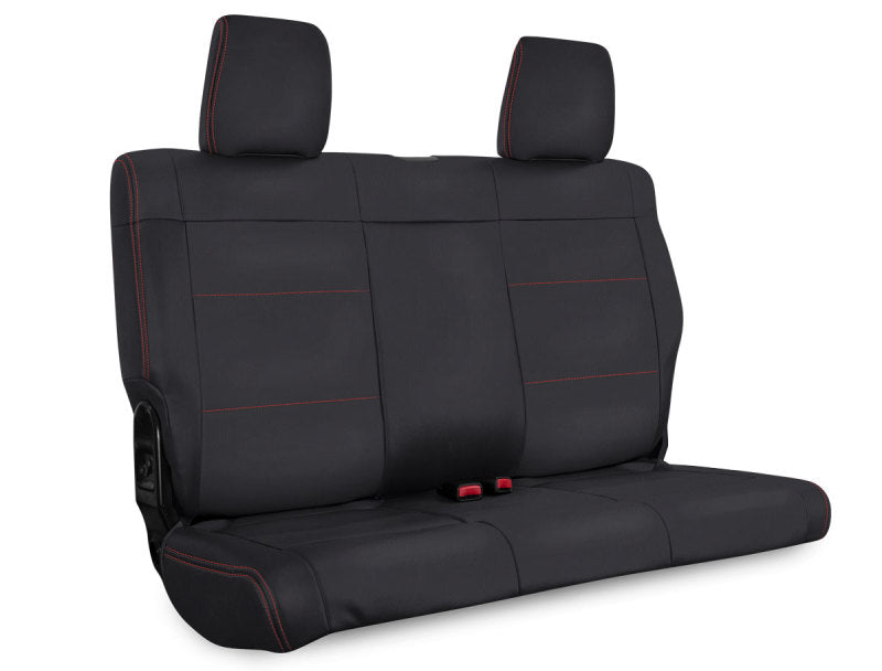 PRP Seats PRP 08-10 Jeep Wrangler JKU Rear Seat Cover/4 door - Black with Red Stitching B018-01 B018-01 Photo - Primary