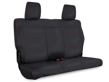 PRP Seats PRP 07-10 Jeep Wrangler JK Rear Seat Covers/2 door - Black with Red Stitching B017-01 B017-01 Photo - Primary