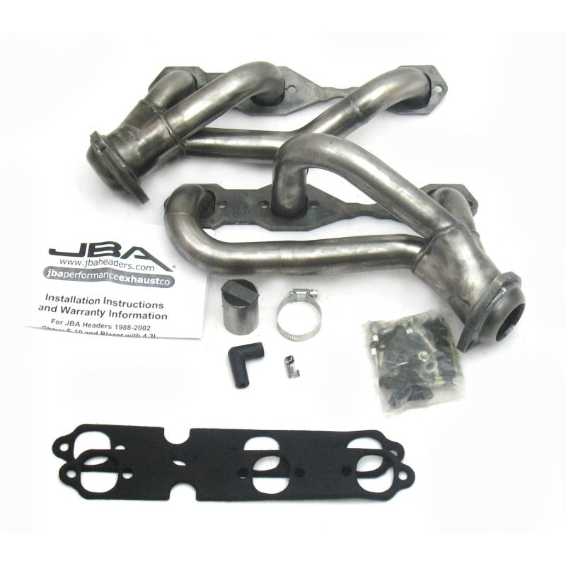 JBA 88-95& 02-03 GM S-Truck 4.3L V6 2WD 1-1/2in Primary Raw 409SS Cat4Ward Header 1840S-4 1840S-4 Photo - Primary