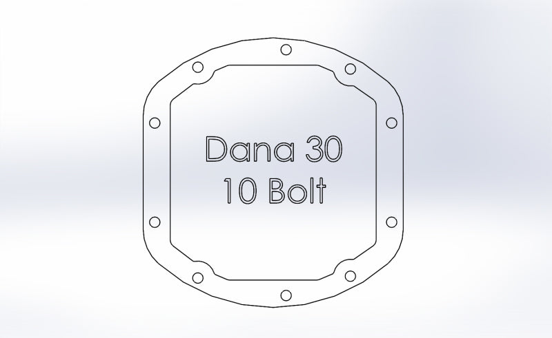 aFe Street Series Dana 30Front Differential Cover Black w/ Machined Fins 97-18 Jeep Wrangler 46-71130B 46-71130B Photo - Unmounted