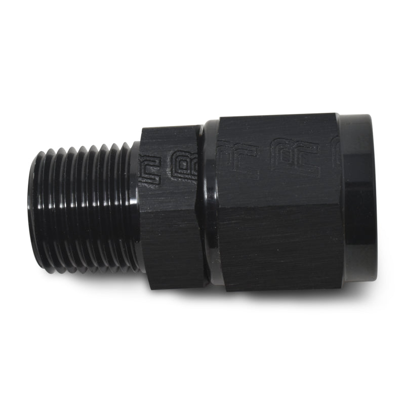 Russell #4 AN Female Swivel To 1/8" NPT Male Straight - Black 614202 Photo - out of package