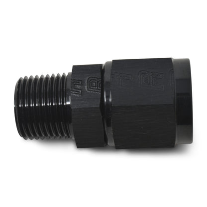 Russell #4 AN Female Swivel To 1/8" NPT Male Straight - Black 614202 Photo - out of package