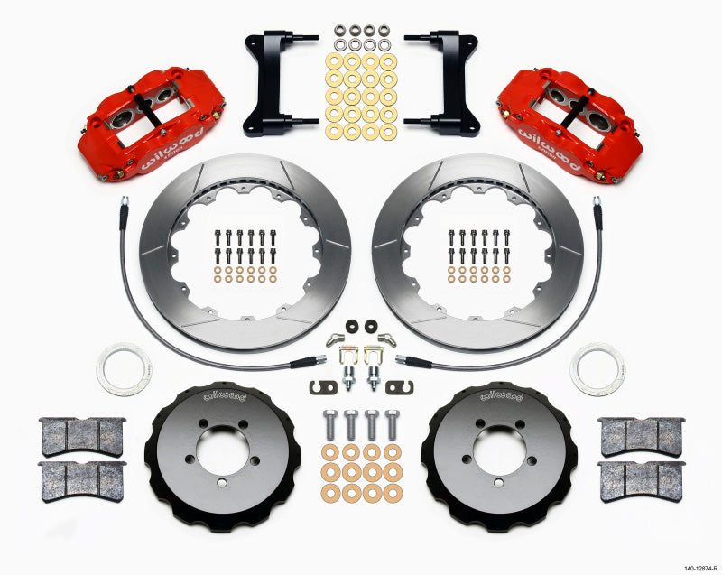 Wilwood FNSL6R Front Hat Kit, 13.06", Red,Subaru 140-12874-R Photo - Primary