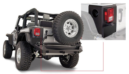Bushwacker 07-18 Jeep Wrangler Trail Armor Rear Corners - Black 14009 14009 Photo - Primary