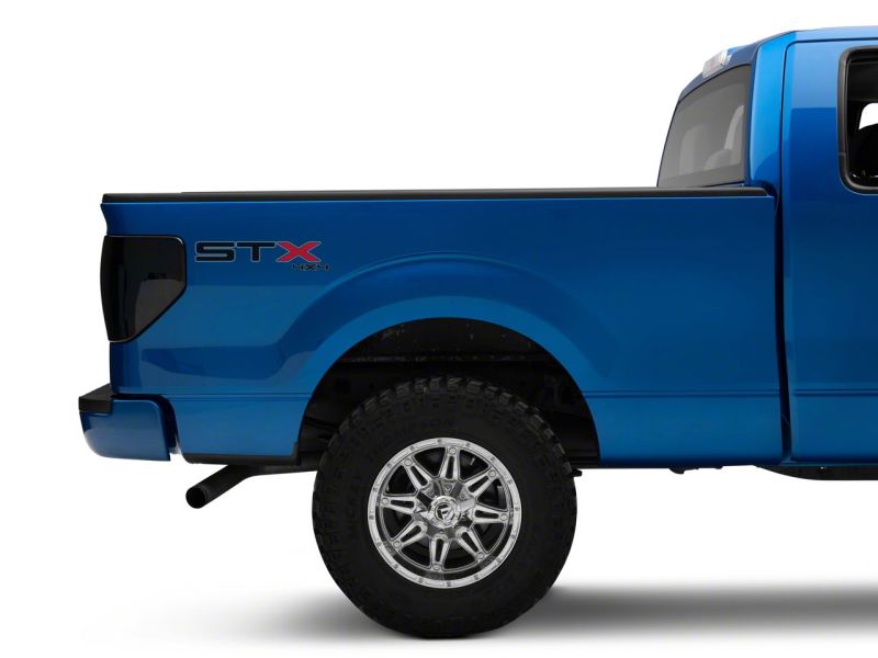 Raxiom 09-14 Ford F-150 Styleside Axial Series LED Tail Lights w/ Halo- Blk Housing (Smoked Lens) T565679 T565679 Photo - Close Up