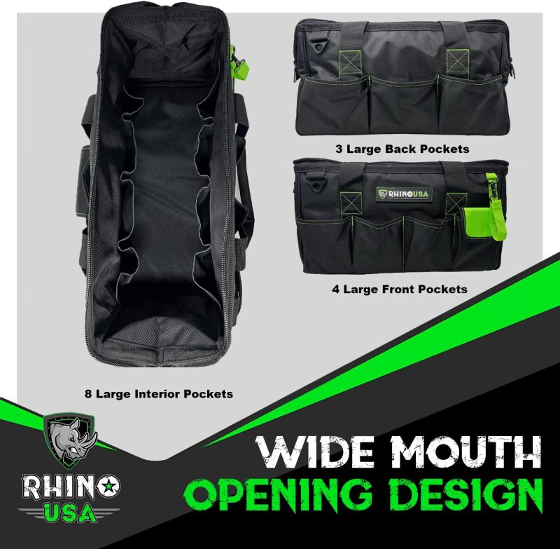Rhino USA Heavy Duty Tool Bag (Black) RNO-TOOLBAG-BLK RNO-TOOLBAG-BLK User 2