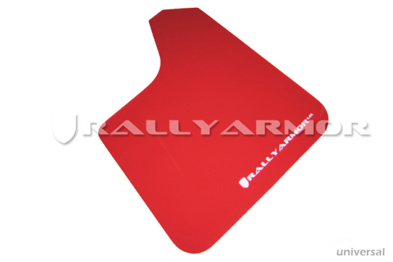 Rally Armor Universal UR RED Mud flap White logo 0B9D8 MF12-UR-RD/WH Photo - Primary