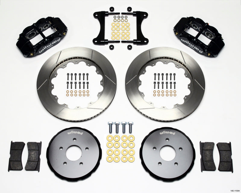 Wilwood Narrow Superlite 6R Front Hat Kit 14.00in Nissan 370Z/Fiti G37 140-11584 140-11584 Photo - Primary