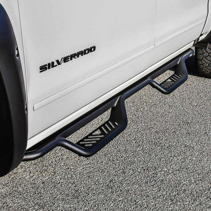 Westin 14-18 Chevrolet Silverado / GMC Sierra Crew Cab Outlaw Nerf Step Bars (Excl. Diesel) 20-13725 20-13725 Photo - Mounted