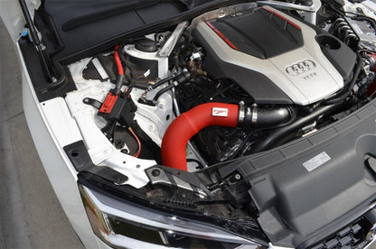 Injen Wrinkle Black Short Ram Cold Air Intake System with SuperNano-Web Dry SP3082WB Photo - Mounted