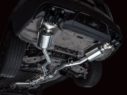 AWE Tuning 2020+ Ford Explorer ST Touring Edition Exhaust w/ Diamond Black Tips 3015-43625 3015-43625 Photo - Mounted