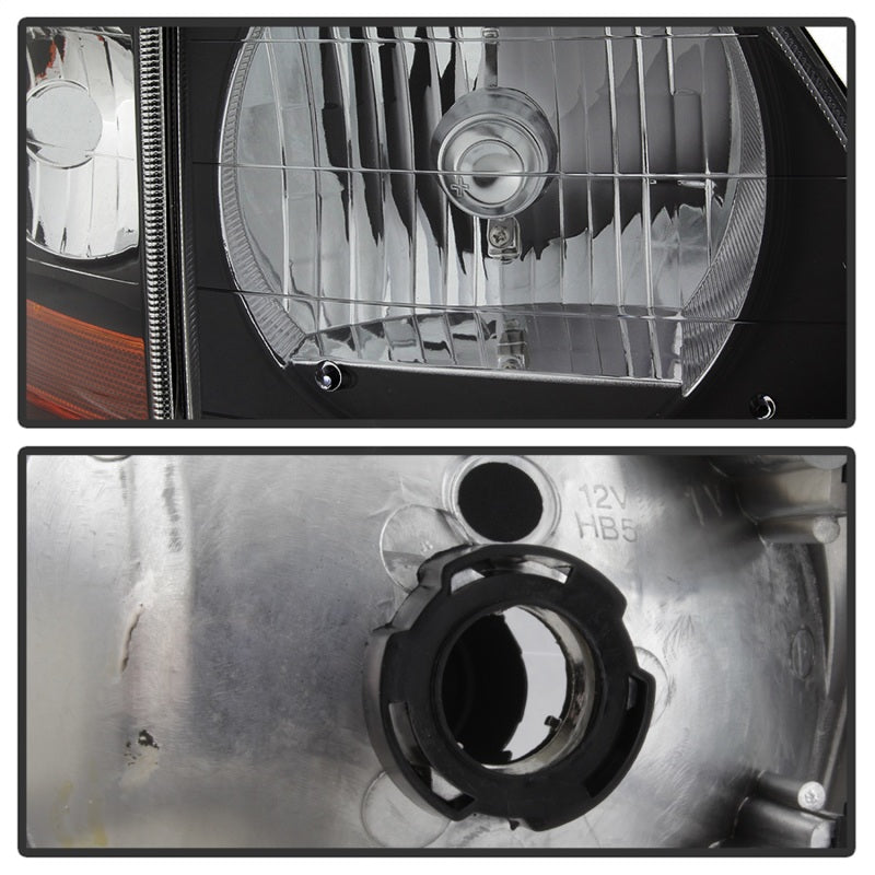 SPYDER xTune 97-03 Ford F-150 4pc OEM Style Headlights w/Corner - Black (HD-JH-FF15097-L-SET-BK) 9042638 9042638 Photo - Unmounted