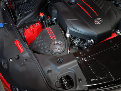aFe Takeda Momentum Pro Dry S Cold Air Intake System 2020 Toyota Supra (A90) 56-70015D 56-70015D Photo - Mounted