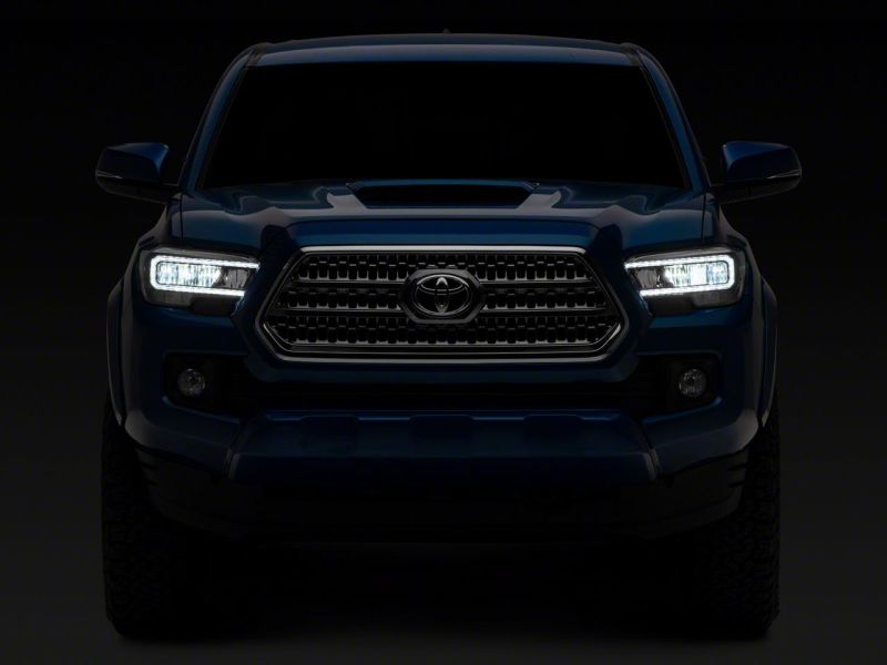 Raxiom 16-23 Toyota Tacoma w/ Factory Halogen DRL LED Headlights- Blk Housing (Clear Lens) TT8291 TT8291 Photo - Close Up