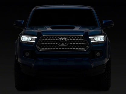 Raxiom 16-23 Toyota Tacoma w/ Factory Halogen DRL LED Headlights- Blk Housing (Clear Lens) TT8291 TT8291 Photo - Close Up