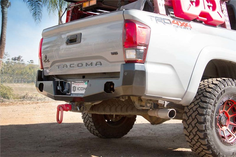 ICON 2016+ Toyota Tacoma Rear Impact Bumper 56221 56221 Photo - Mounted